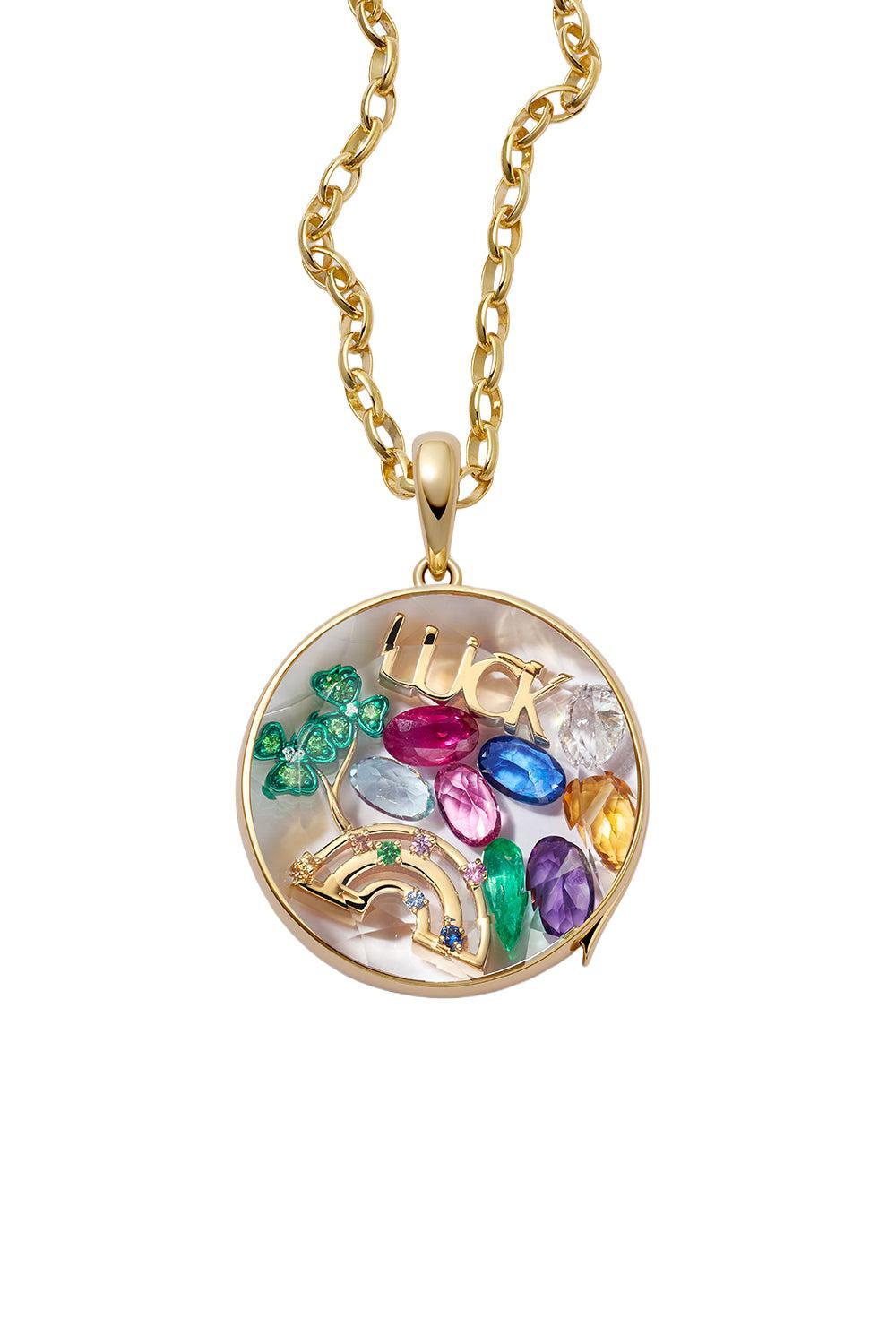Tourmaline October Birthstone Charm-TRMLN-JEWELRYFINE JEWELPENDANT-LOQUET
