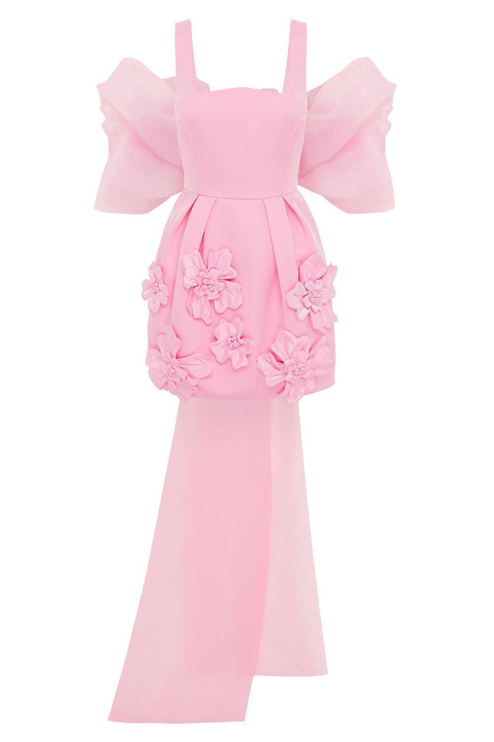 Piper Mini Dress-BBY PINK-2-CLOTHINGDRESSCOCKTAIL-LEO LIN