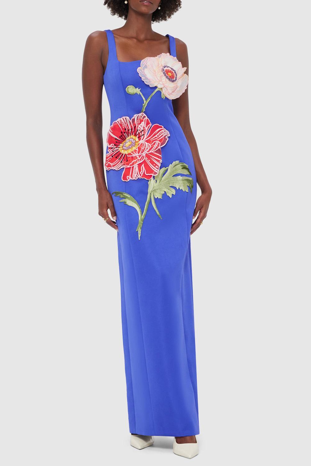 Adelina Maxi Dress-LAPIS-4-CLOTHINGDRESSCASUAL-LEO LIN