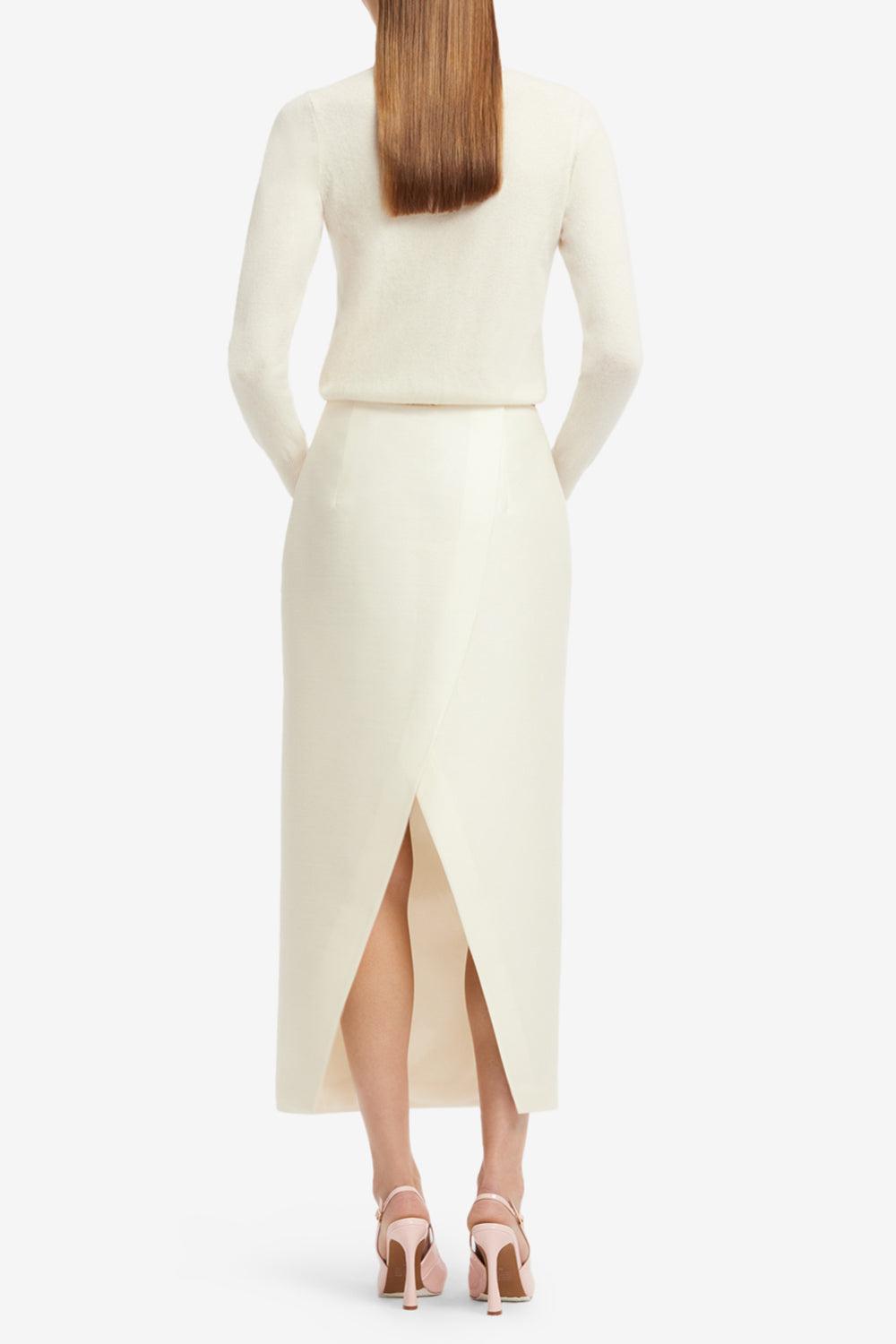 Quinn Skirt-CREAM-2-CLOTHINGSKIRTMIDI-LEO LIN