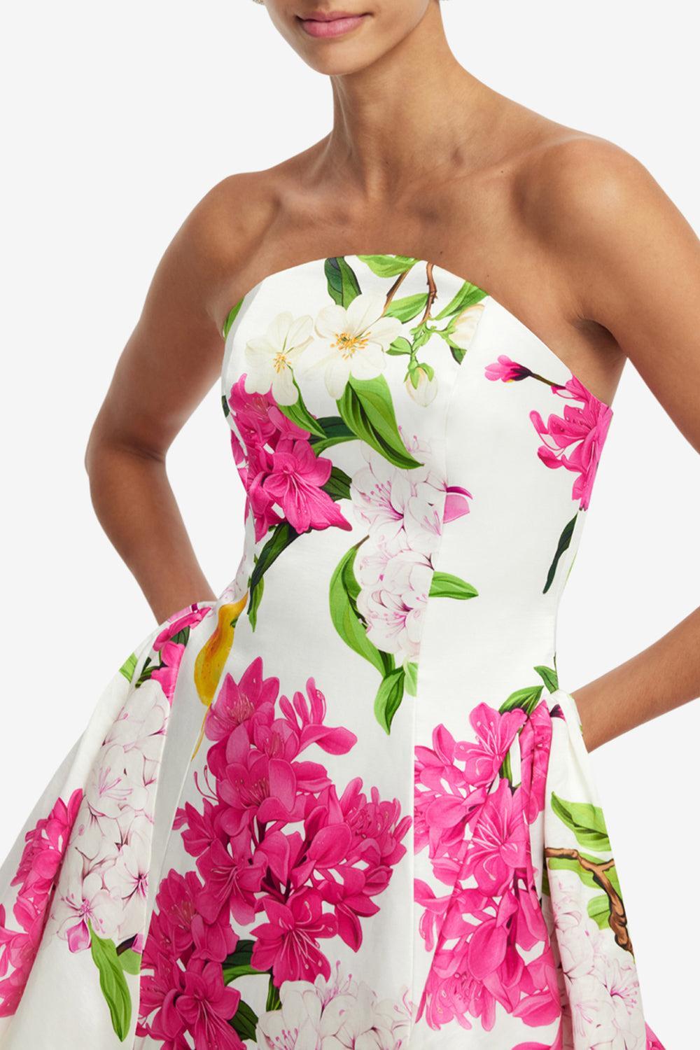 Reese Bustier Mini Dress-FLRLPEAR-2-CLOTHINGDRESSCOCKTAIL-LEO LIN