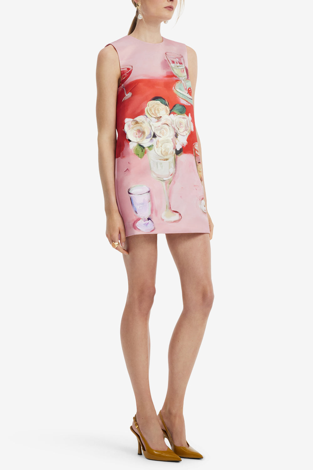 Yvonne Embroidered Mini Dress