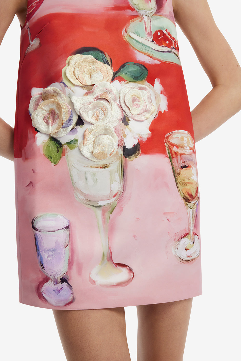Yvonne Embroidered Mini Dress