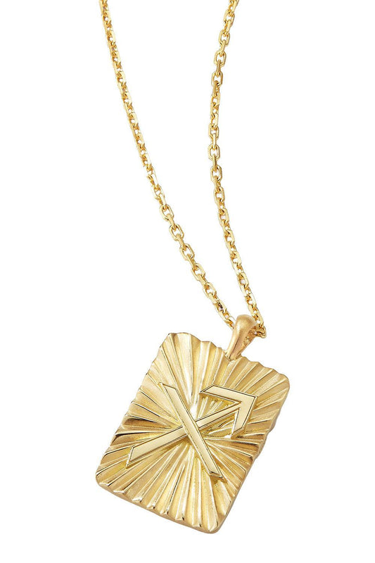 Diamond Sagittarius Pendant Necklace-YELLOW GOLD-JEWELRYFINE JEWELNECKLACE O-DAVID WEBB