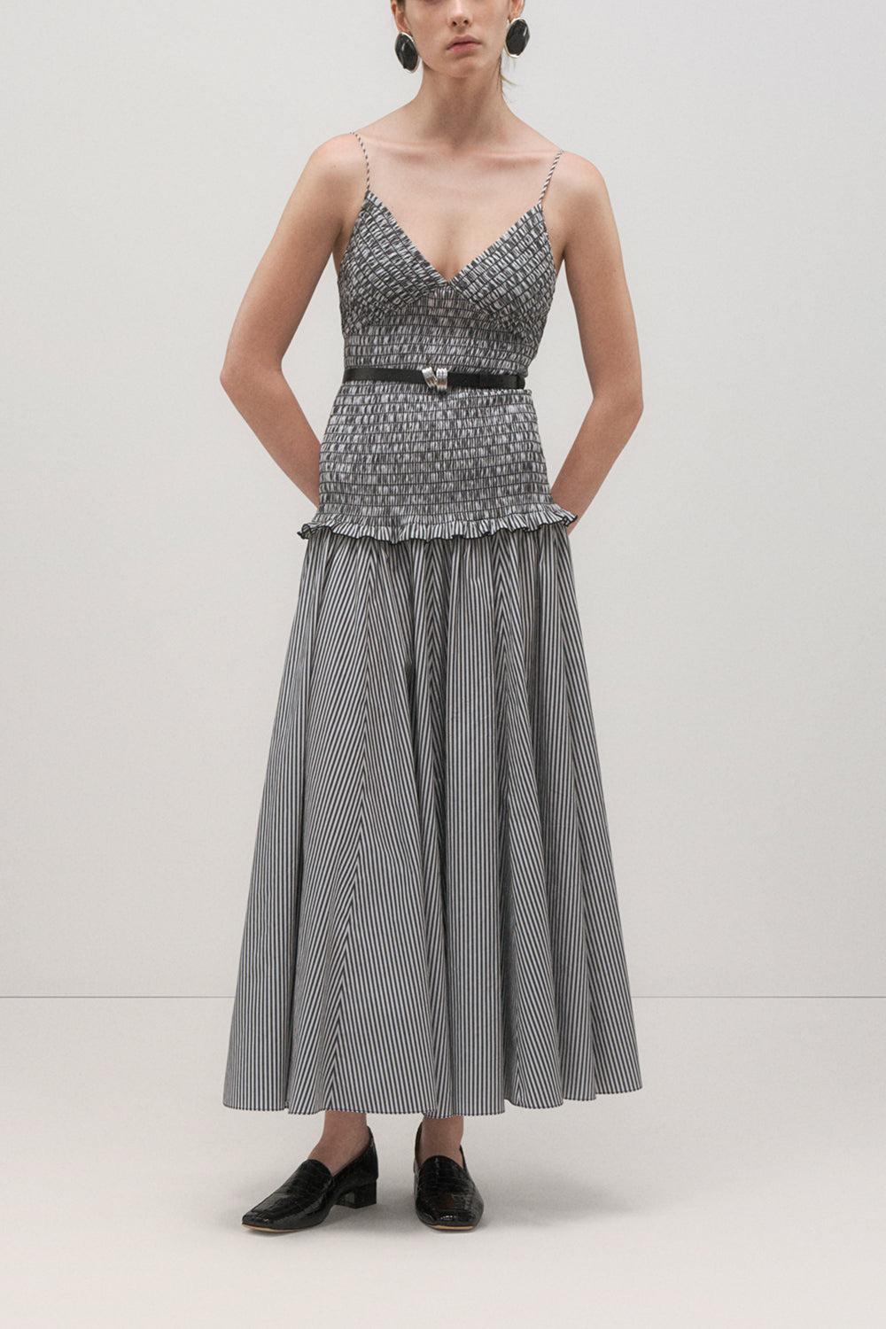 The Josie Dress-BLACK/WHITE-2-CLOTHINGDRESSCASUAL-BRANDON MAXWELL