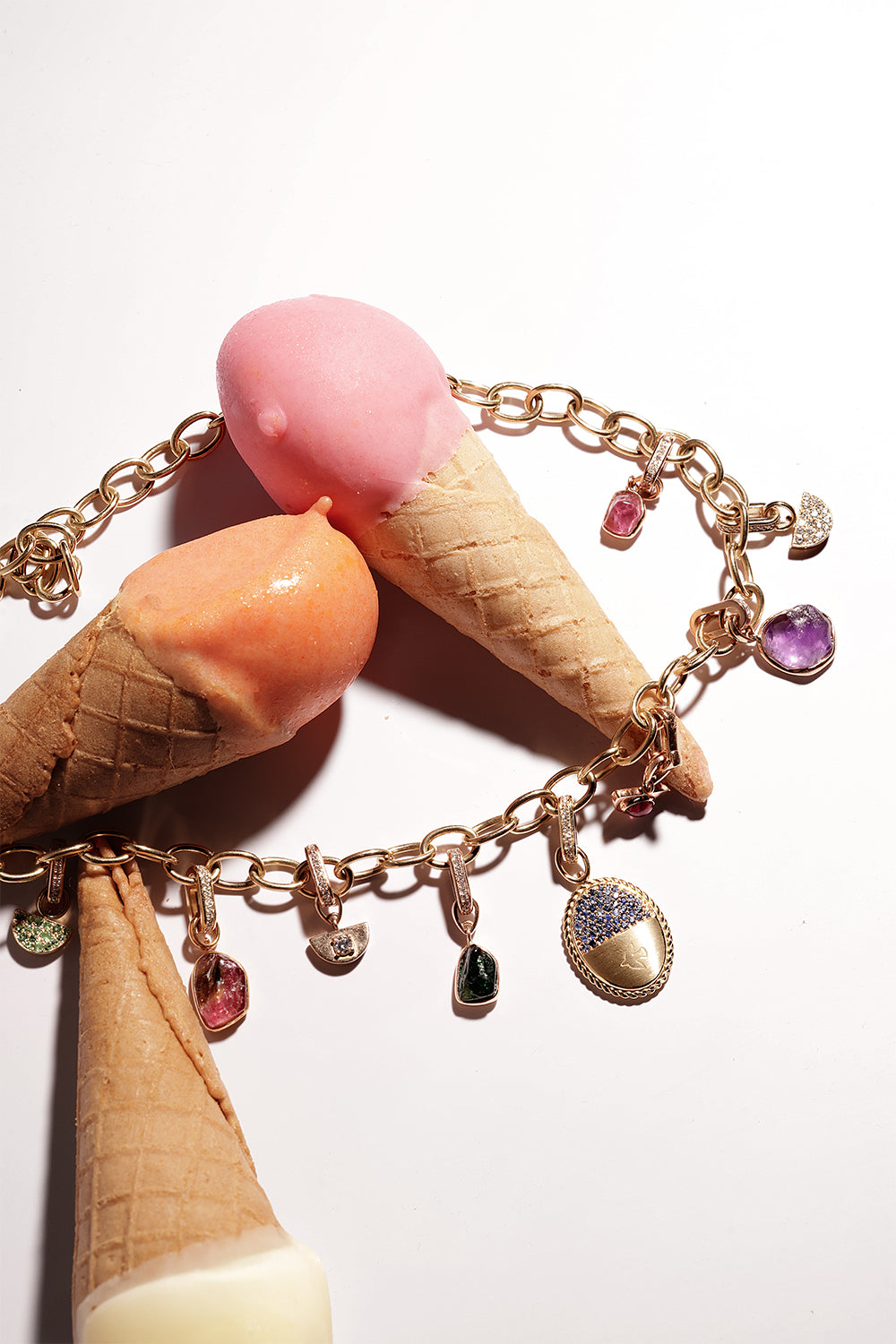 Diamond Liberté Half Moon Charm