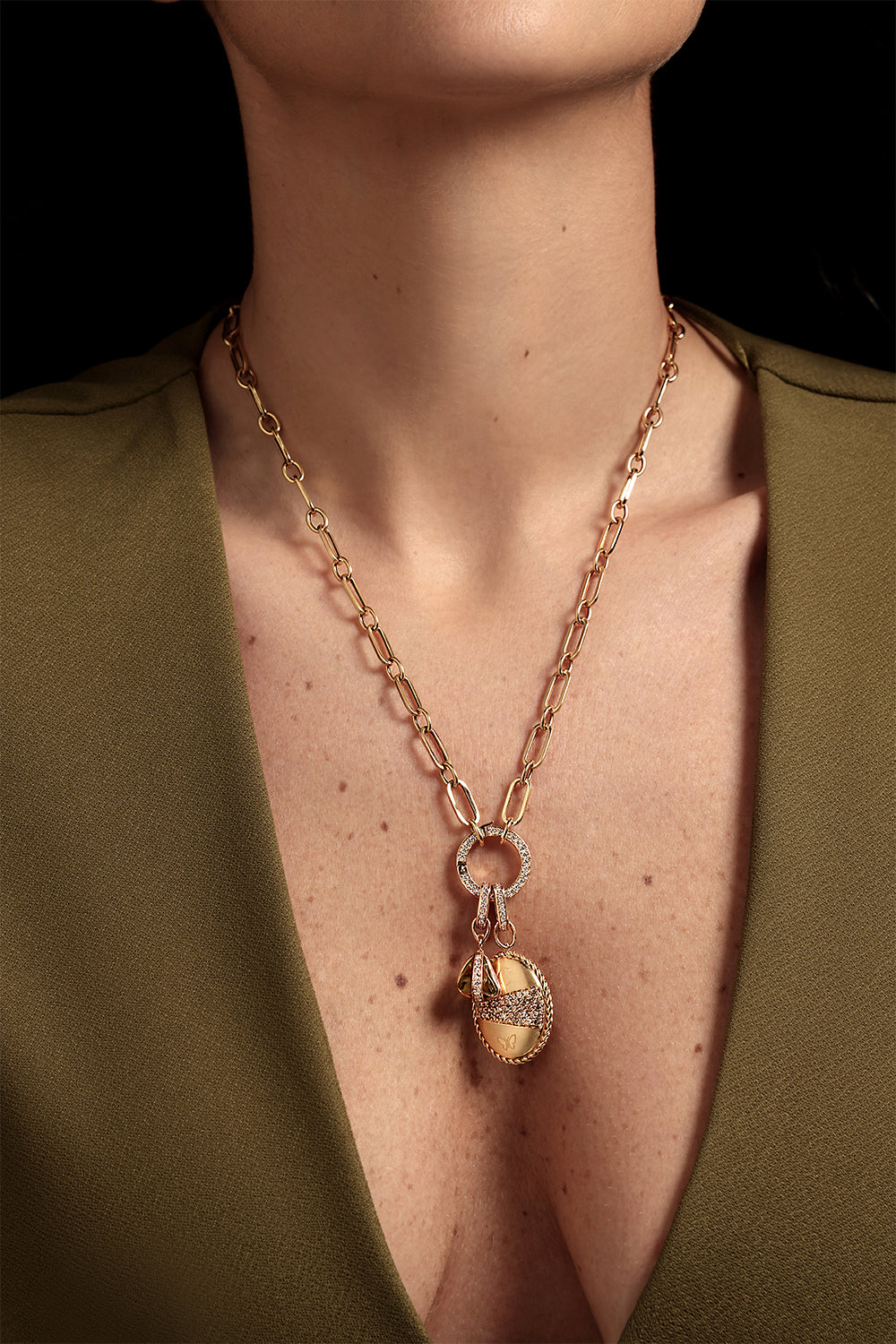 Diamond Liberté Large Rope Charm