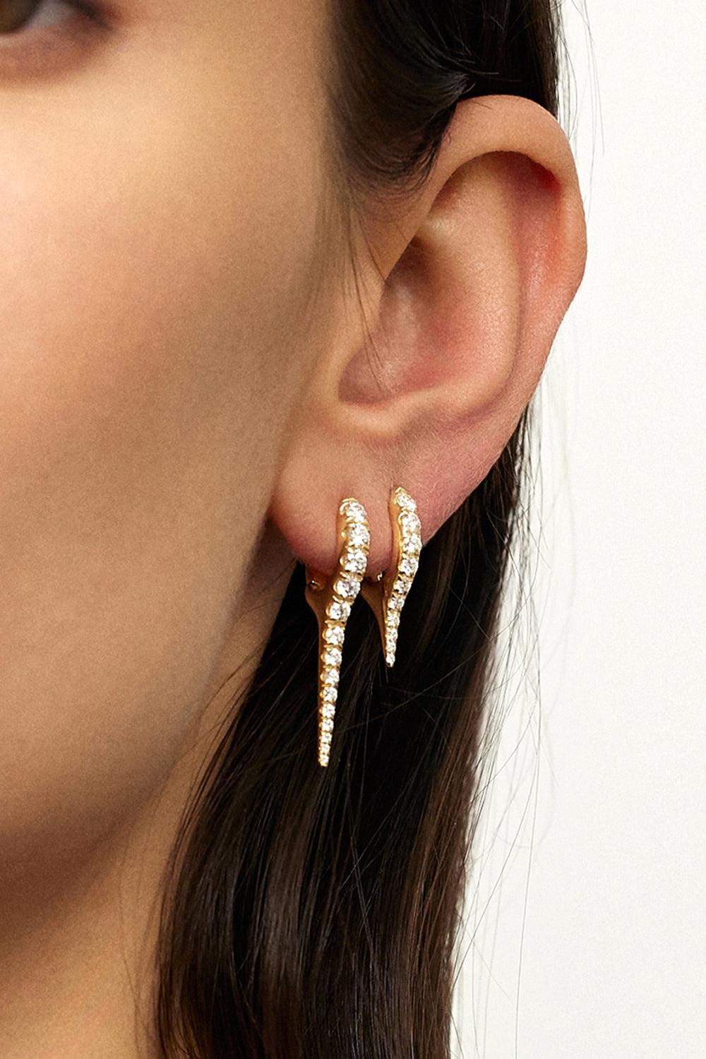 Mini Lola Needle Earrings-ROSE GOLD-JEWELRYFINE JEWELEARRING-MELISSA KAYE
