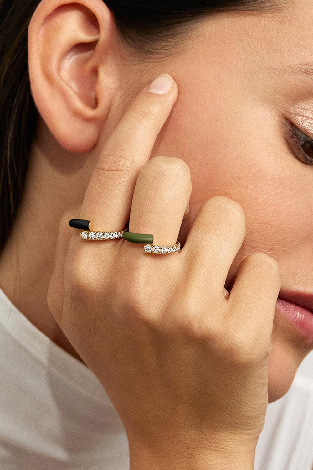 Black Lola Diamond Ring-YELLOW GOLD-6.5-JEWELRYFINE JEWELRING-MELISSA KAYE