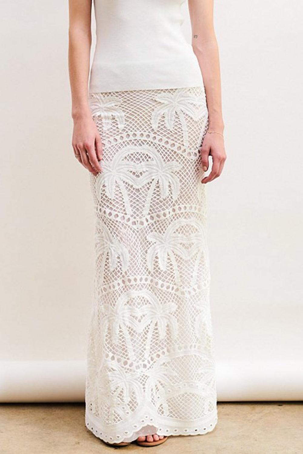 Bohemia Palms Maxi Skirt-PURE WHT-XS-CLOTHINGSKIRTMAXI-LE SUPERBE