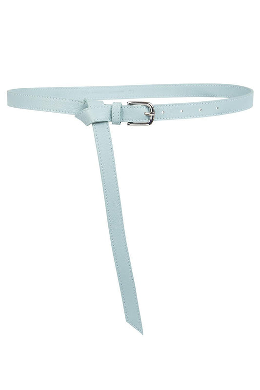 Double Loop Skinny Buckle Belt-GREEN-70-ACCESSORIEBELTS-ELEVENTY