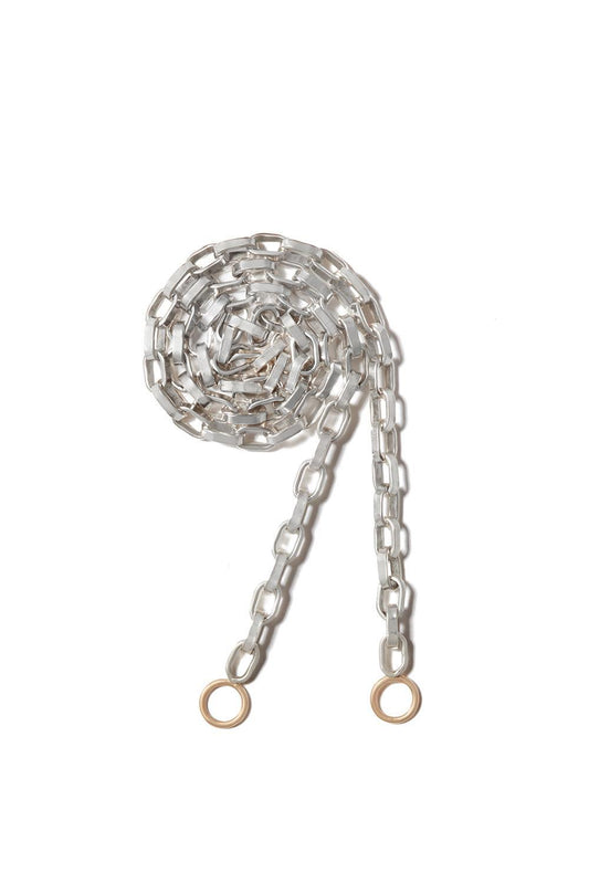 Mixed Metal Biker Chain Necklace - 20in-SILVER-20-JEWELRYFINE JEWELNECKLACE O-MARLA AARON