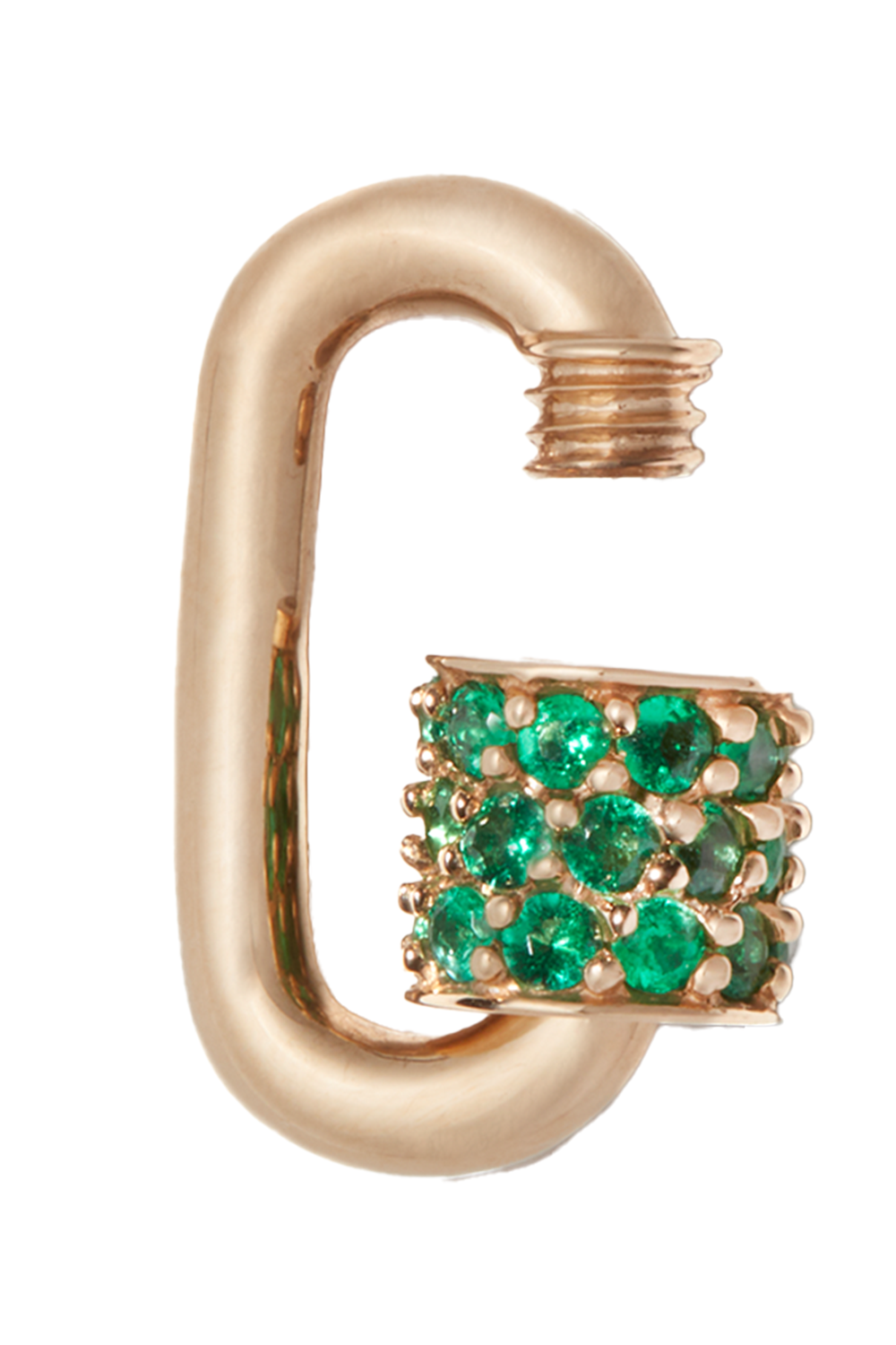 Emerald Stone Chubby Babylock-YELLOW GOLD-JEWELRYFINE JEWELPENDANT-MARLA AARON