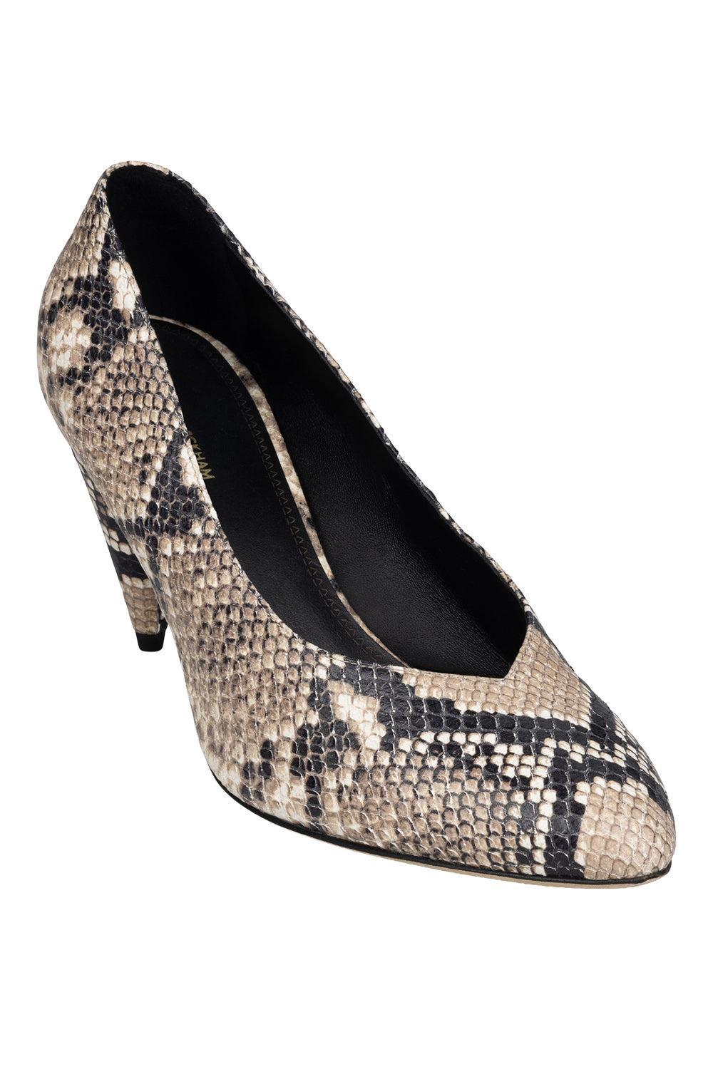 Maverick Pump 80 - Natural Brown-ANIMAL-37-SHOEPUMP-VICTORIA BECKHAM