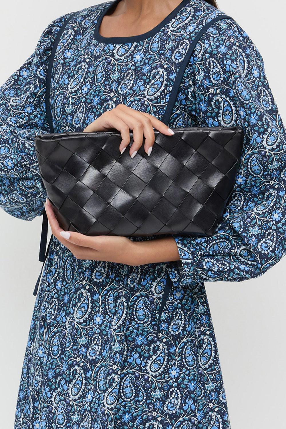 Melina Clutch-BLACK-HANDBAGCLUTCHES-LOEFFLER RANDALL