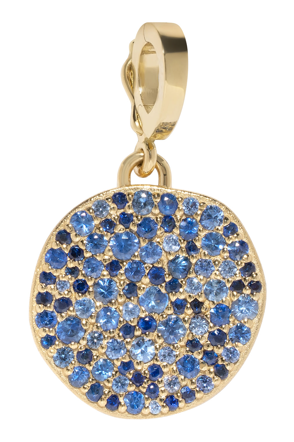 Sapphire Midnight Coin Pendant