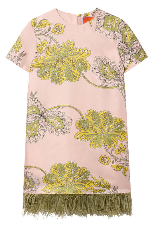 Mini Swing Dress - Swathe-FLORAL-38-CLOTHINGDRESSCASUAL-LA DOUBLEJ