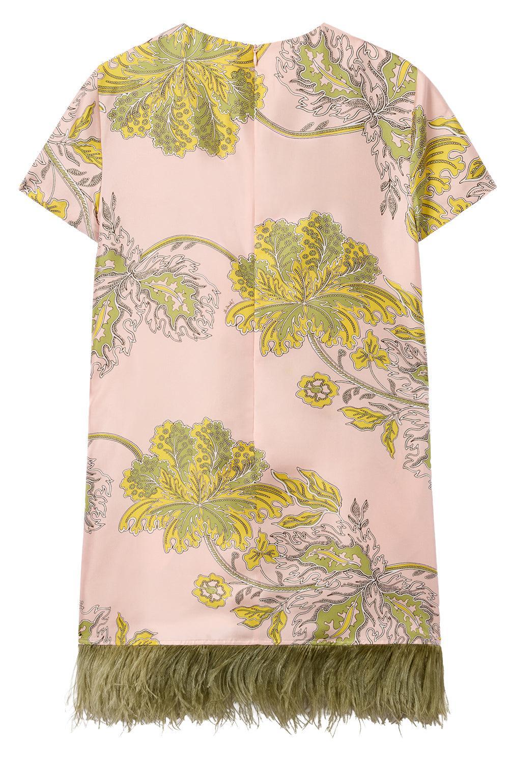 Mini Swing Dress - Swathe-FLORAL-38-CLOTHINGDRESSCASUAL-LA DOUBLEJ