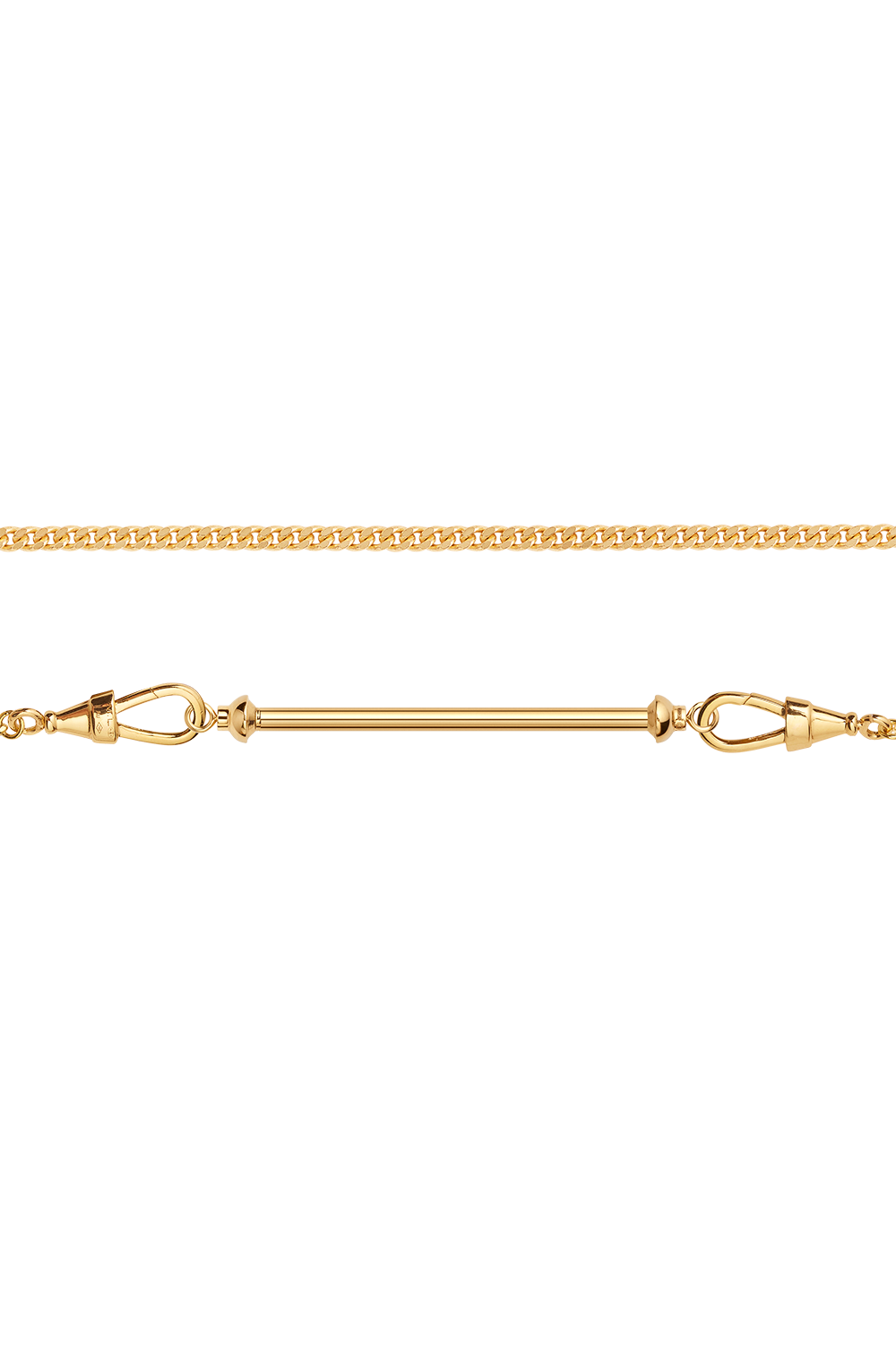 Small Connector Necklace-YELLOW GOLD-JEWELRYFINE JEWELPENDANT-MARIE LICHTENBERG