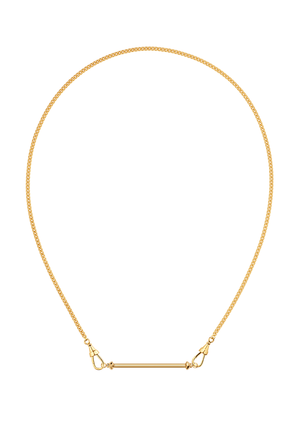 Small Connector Necklace-YELLOW GOLD-JEWELRYFINE JEWELPENDANT-MARIE LICHTENBERG