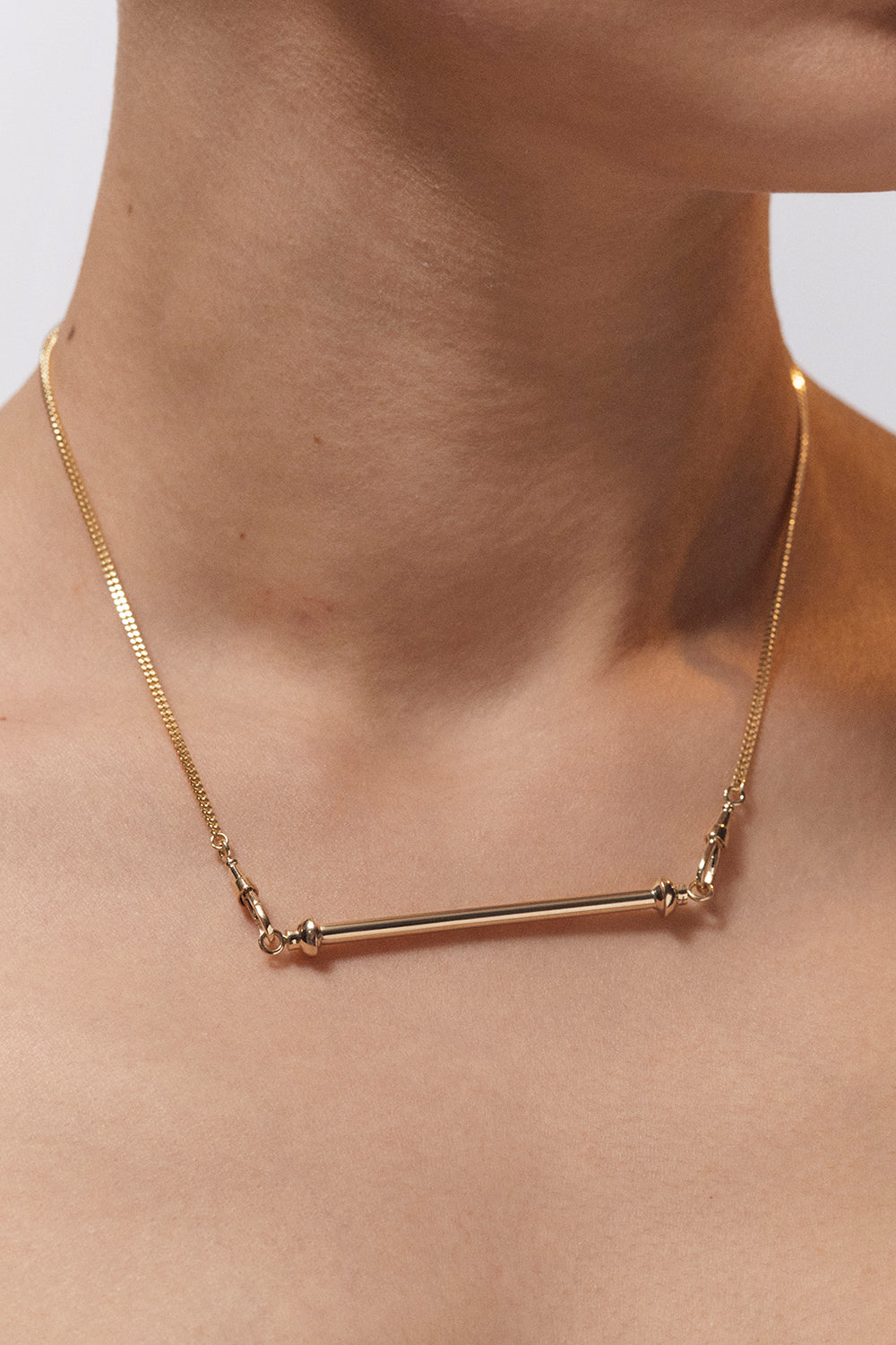  Small Connector Necklace-YELLOW GOLD-JEWELRYFINE JEWELPENDANT-MARIE LICHTENBERG 