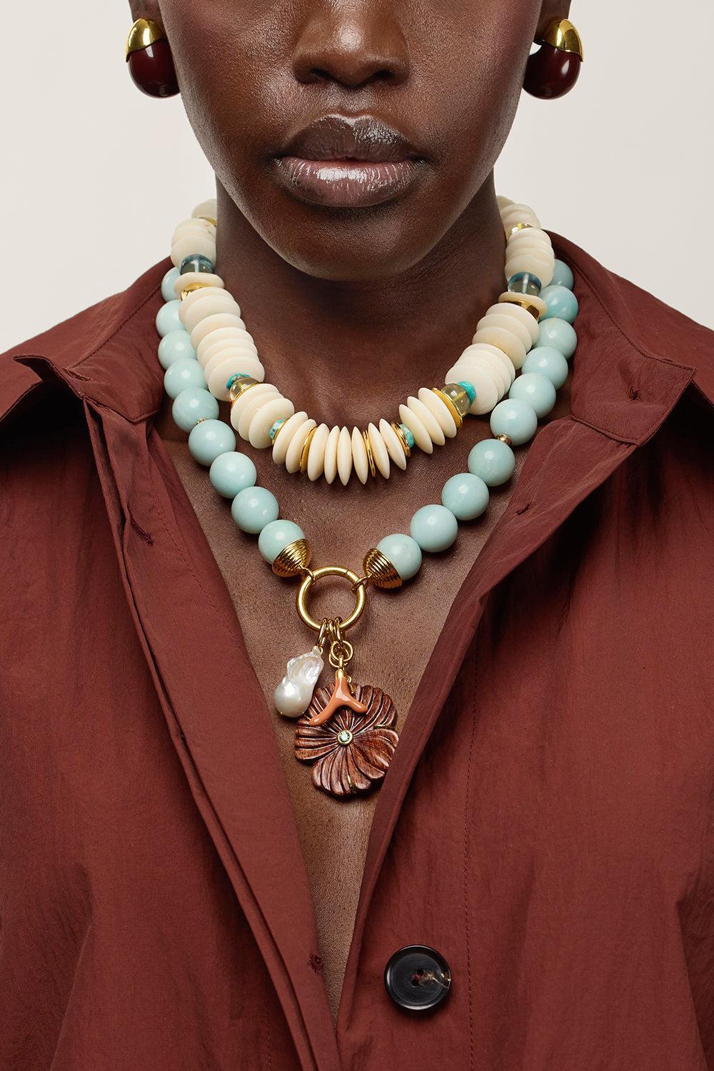 Amazonite Desert Bloom Necklace