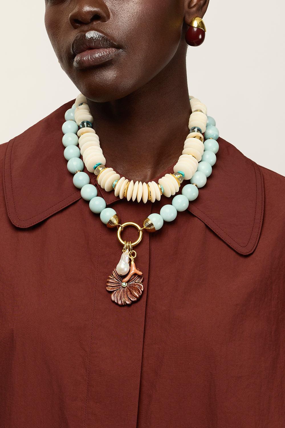 Amazonite Desert Bloom Necklace