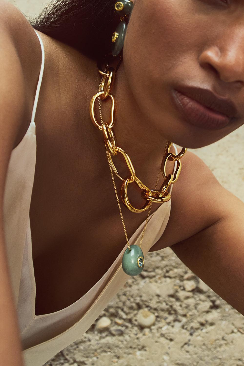 Green Jade Dorothy Earrings-GREEN-JEWELRYBOUTIQUEEARRING-LIZZIE FORTUNATO