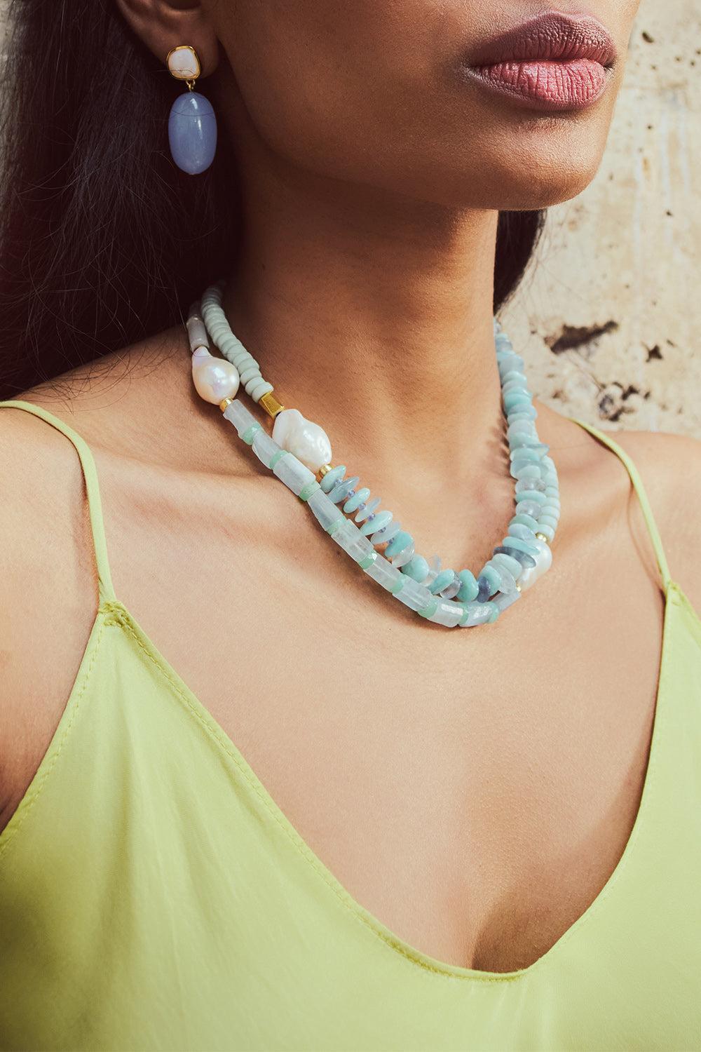 Prickly Pear Cabana Necklace-PEAR-JEWELRYBOUTIQUENECKLACE O-LIZZIE FORTUNATO