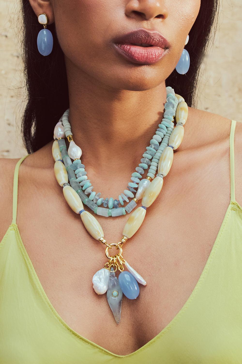 Prickly Pear Cabana Necklace-PEAR-JEWELRYBOUTIQUENECKLACE O-LIZZIE FORTUNATO