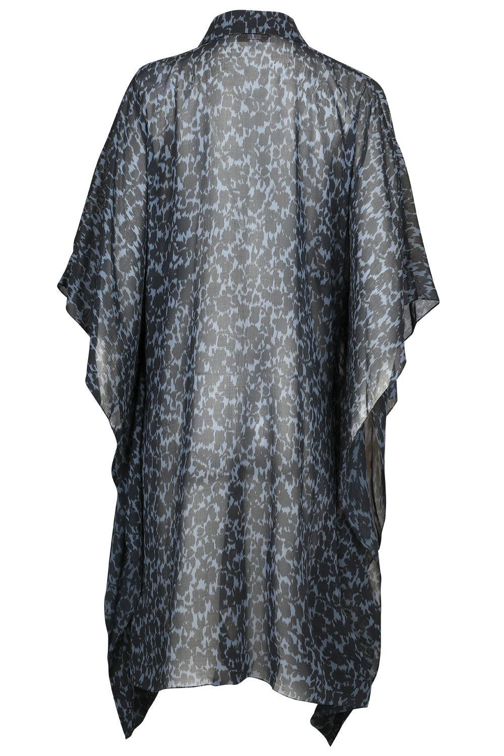 Floral Shirt Caftan-STRIPE-XS-CLOTHINGDRESSCASUAL-MICHAEL KORS COLLECTION