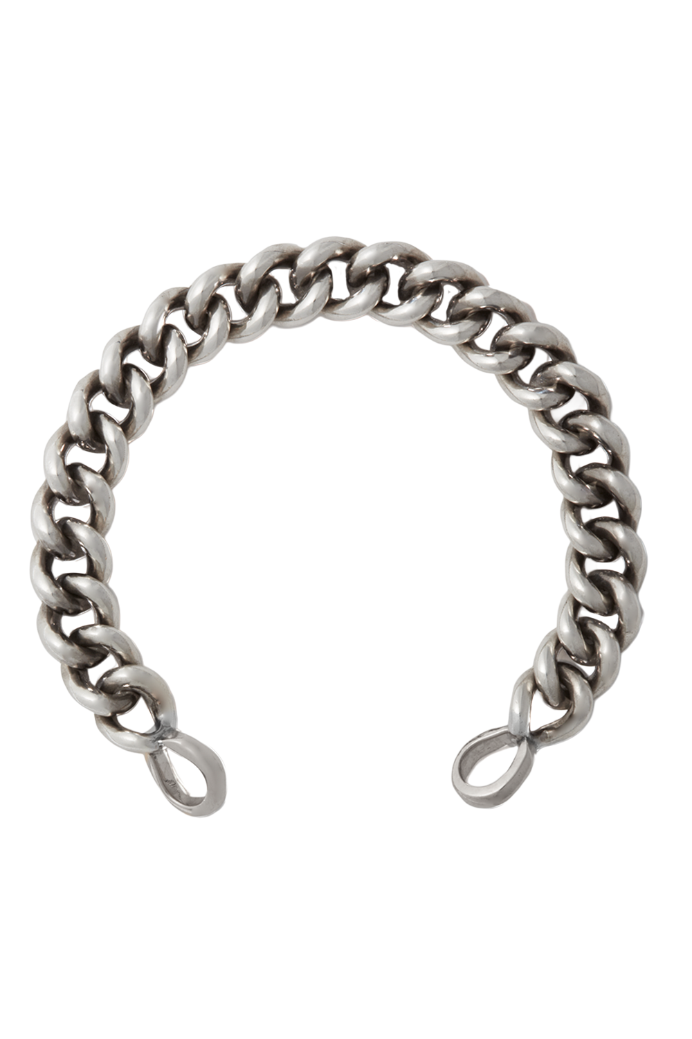 Mini Mega Curb Chain Bracelet - Silver - 6.5in-SILVER-6.5-JEWELRYFINE JEWELBRACELET O-MARLA AARON