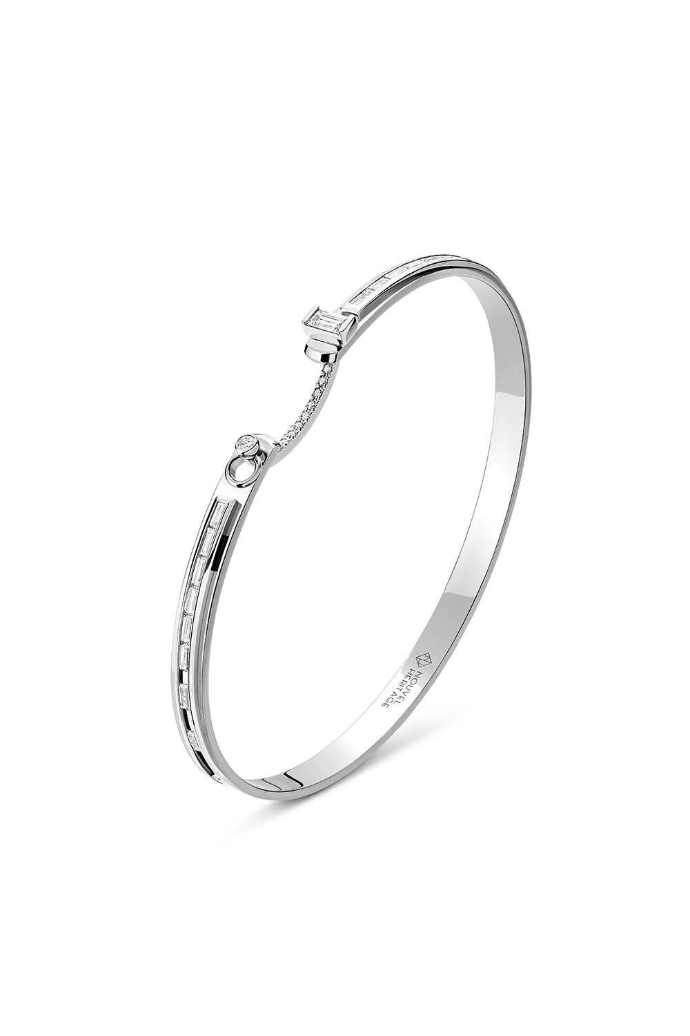 My Best Friend's Wedding Mood Bangle-WHITE GOLD-16-JEWELRYFINE JEWELBRACELET O-NOUVEL HERITAGE