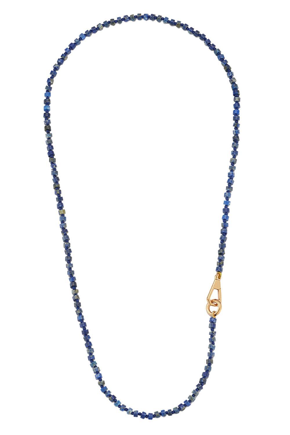 Lapis Beaded Necklace-ROSE GOLD-22-JEWELRYFINE JEWELNECKLACE O-WALTERS FAITH