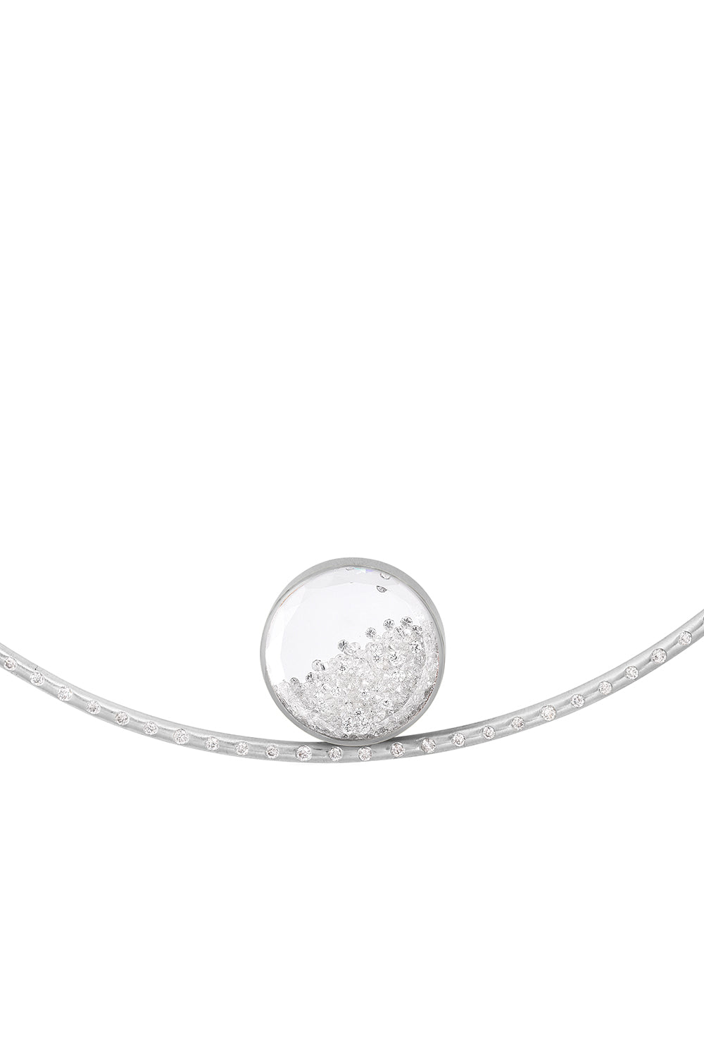 Diamond Shaker Pave Necklace