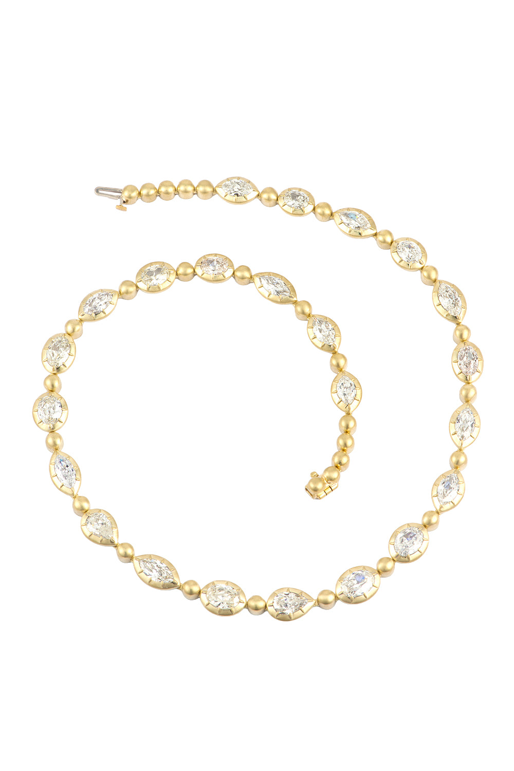 Diamond Old Cut Riviera Necklace