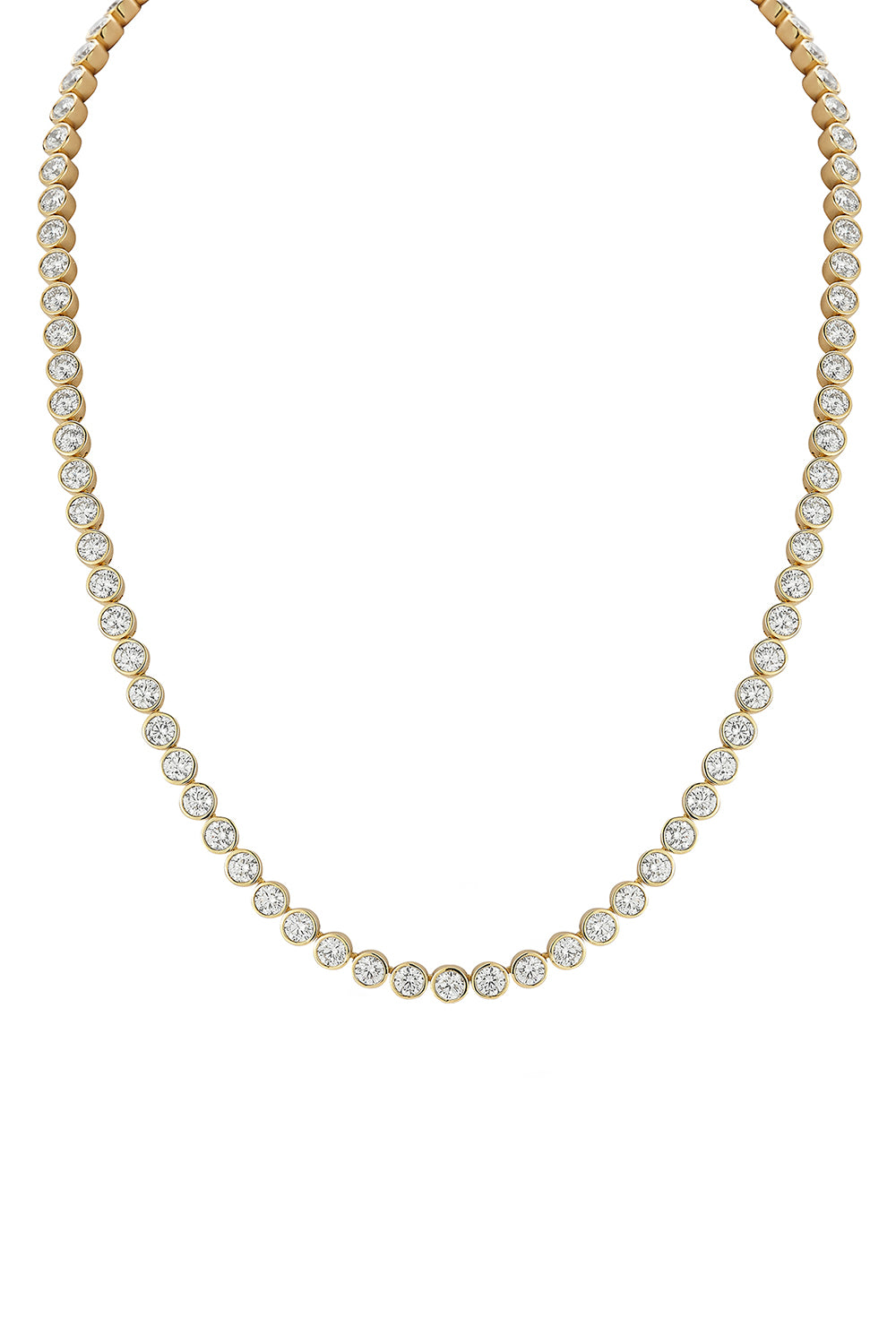 Diamond Bezel Tennis Necklace