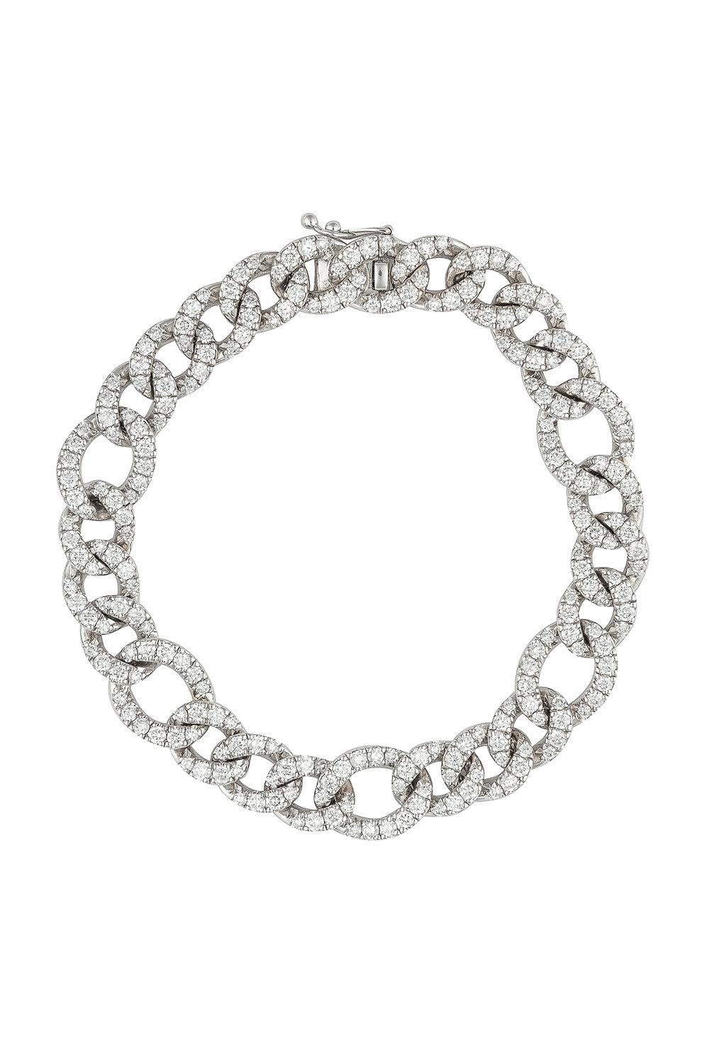 Diamond Groumette Bracelet-WHITE GOLD-JEWELRYFINE JEWELBRACELET O-ZYDO