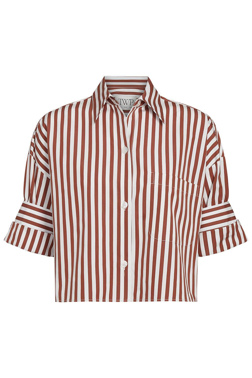 Next Ex Shirt - Ivory Cognac-IVORCOGN-P-CLOTHINGTOPBLOUSE-TWP