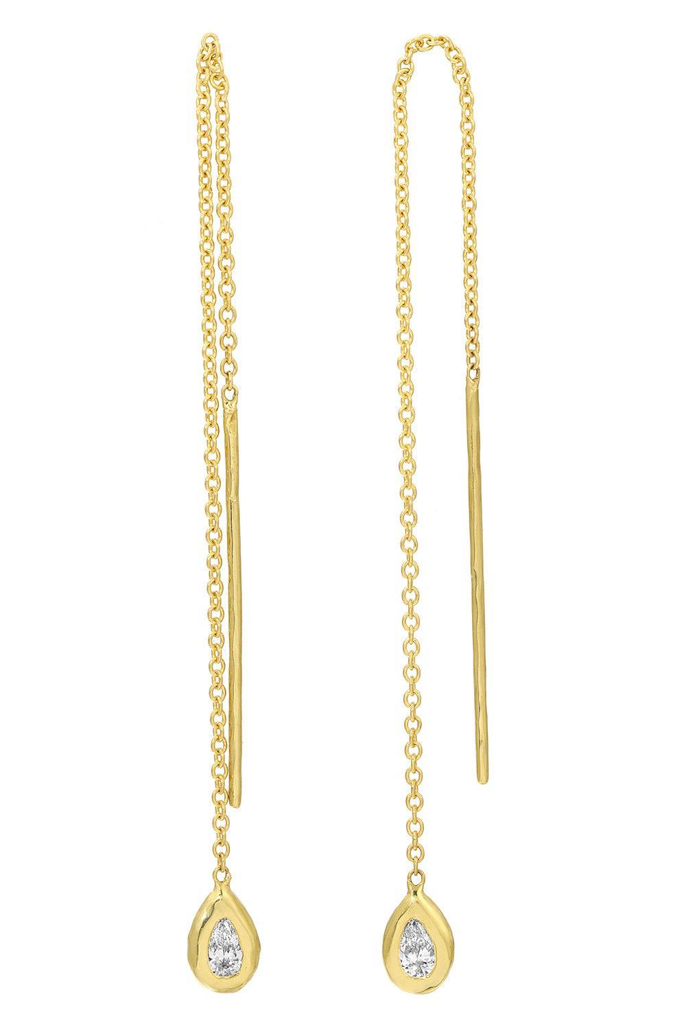 Diamond Pear Nesting Gem Drop Earrings-YELLOW GOLD-JEWELRYFINE JEWELEARRING-OCTAVIA ELIZABETH