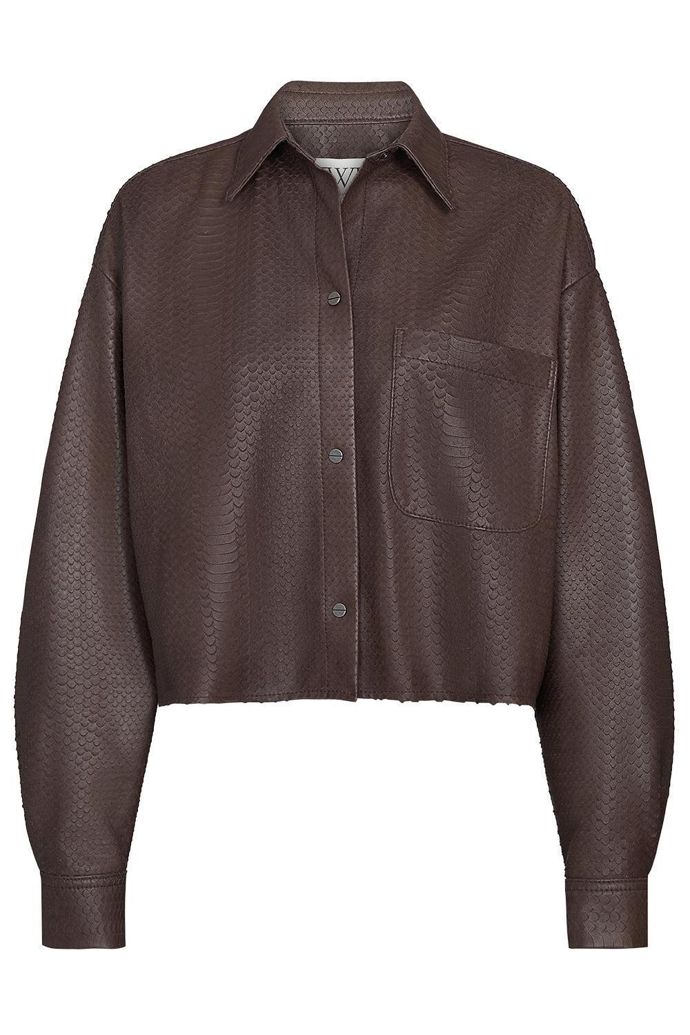 Little Big Joe Jacket - Dark Chocolate-BROWN-XS-CLOTHINGJACKETCASUAL-TWP