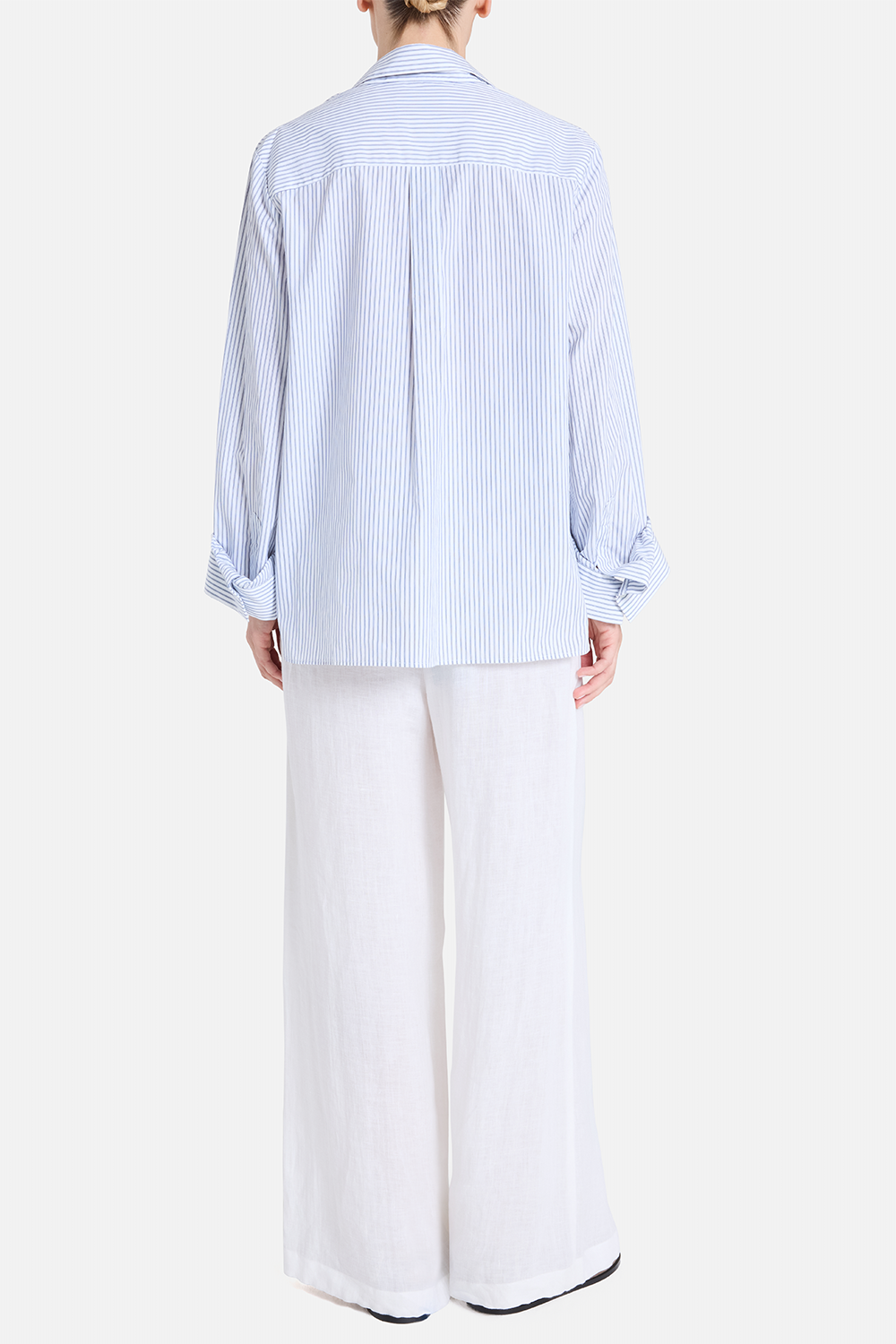 Next Morning Shirt - White Midnight-STRIPE-P-CLOTHINGTOPBLOUSE-TWP