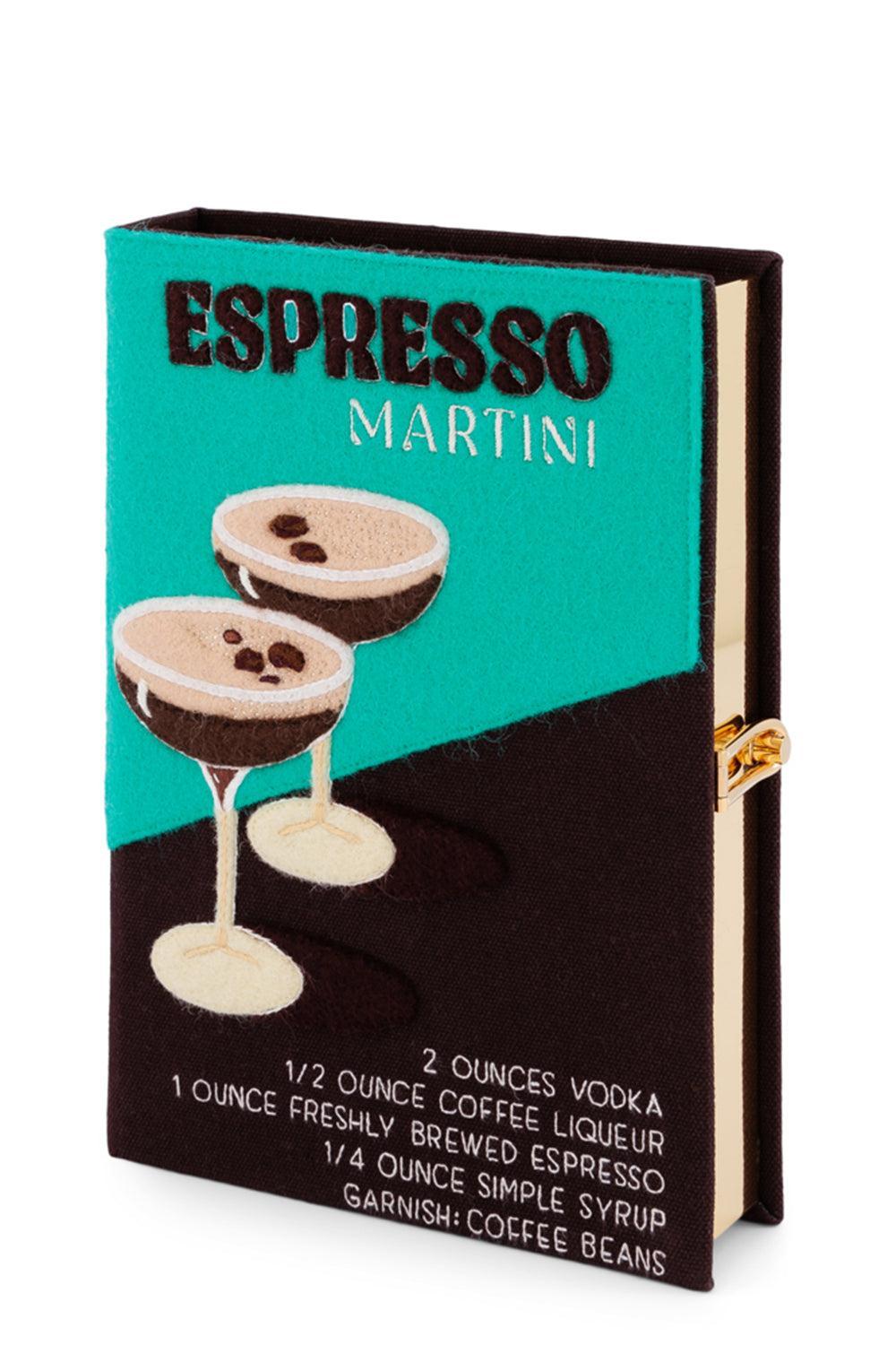 Espresso Martini Book Clutch Bag-BROWN-HANDBAGCLUTCHES-OLYMPIA LE TAN