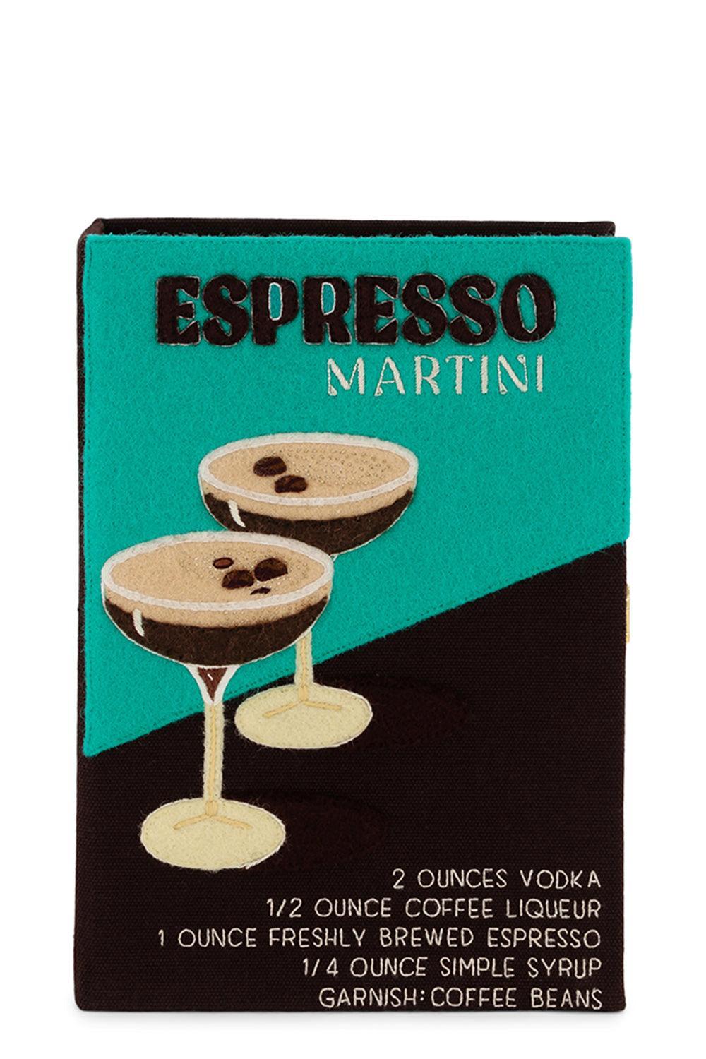 Espresso Martini Book Clutch Bag-BROWN-HANDBAGCLUTCHES-OLYMPIA LE TAN