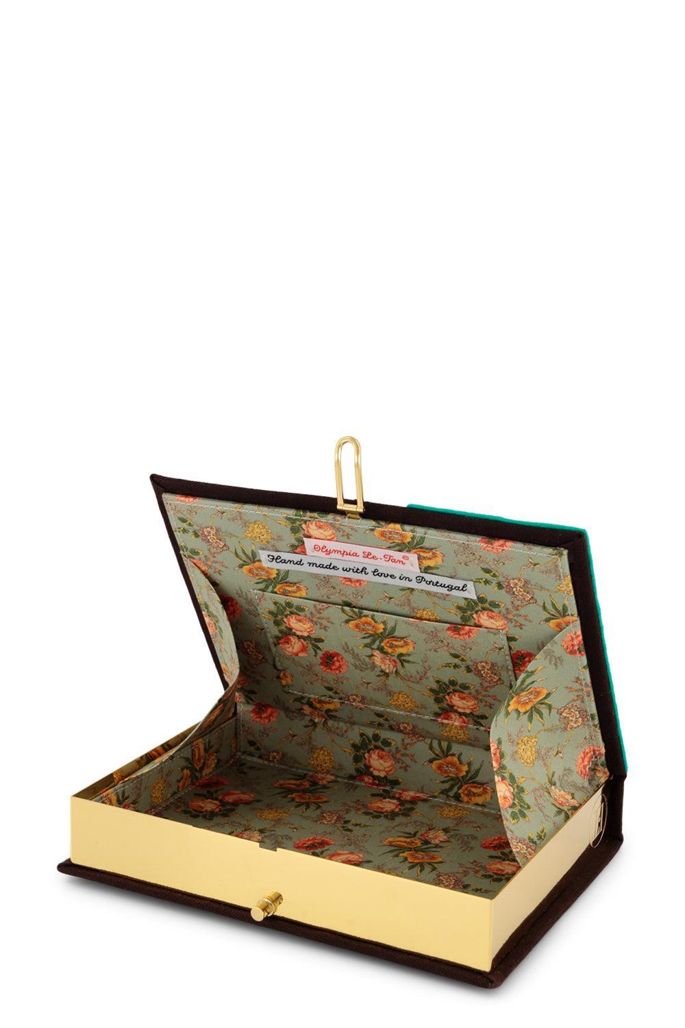 Espresso Martini Book Clutch Bag-BROWN-HANDBAGCLUTCHES-OLYMPIA LE TAN