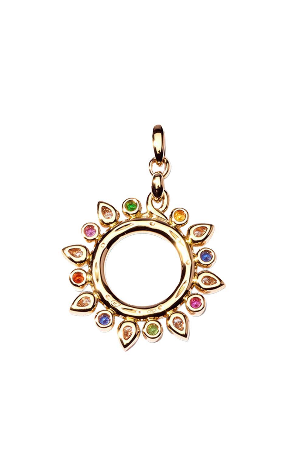 Candy Small Gypsy Sun Pendant-YELLOW GOLD-JEWELRYFINE JEWELPENDANT-TAMARA COMOLLI