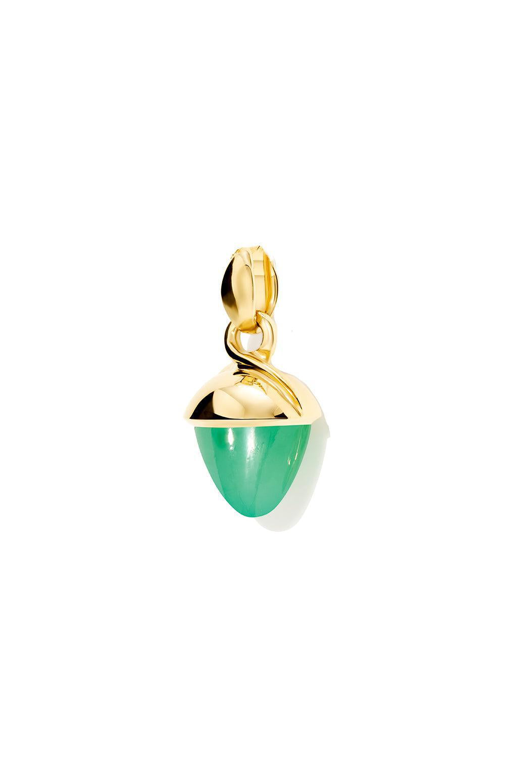 Chrysoprase Bouquet Mikado Flamenco Pendant-YELLOW GOLD-JEWELRYFINE JEWELPENDANT-TAMARA COMOLLI