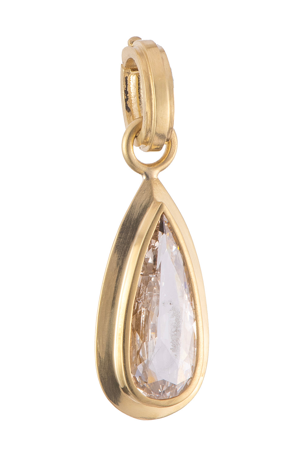 Champagne Diamond Pear Pendant