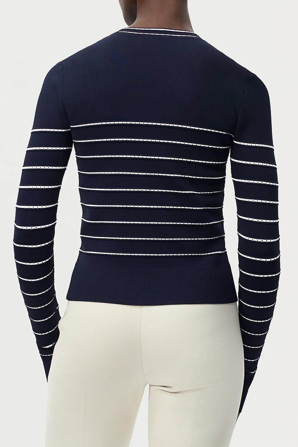 Faye Cardigan- Navy-BLUE-S-CLOTHINGTOPCARDIGAN-ADAM LIPPES