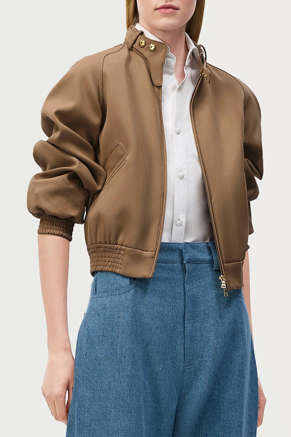 Maclaren Jacket-BROWN-S-CLOTHINGJACKETCASUAL-ADAM LIPPES